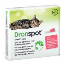 Dronspot spot-on ontworming medium kat 